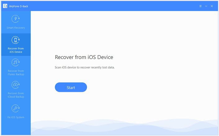 Imyfone d-back ios data recovery