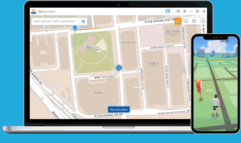 عرض مجاناً ل-iMyFone AnyTo - iOS Location Changer لتغيير موقع GPS على جهاز ...