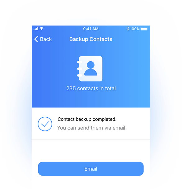 backup contacts