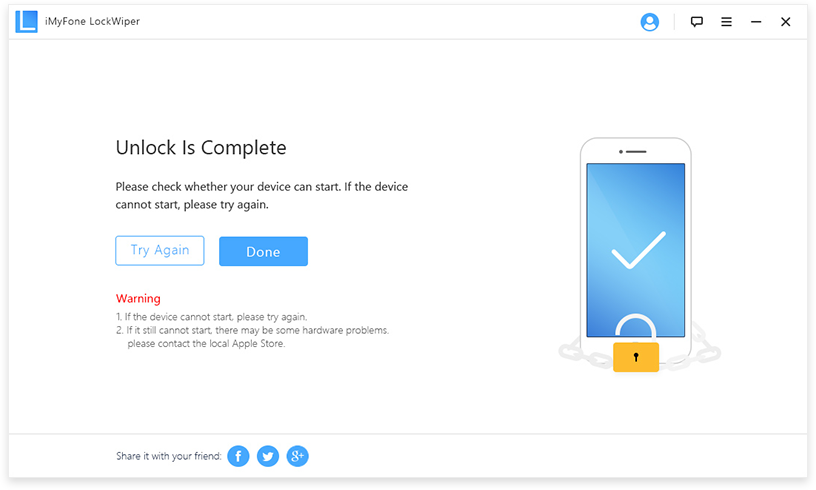 iPhone, iPad mit iMyFone LockWiper entsperren